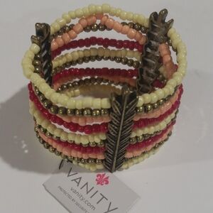 Elegant Vanity Multicolor Beaded Stretchy Bracelet - Women's Fashion Jewelry